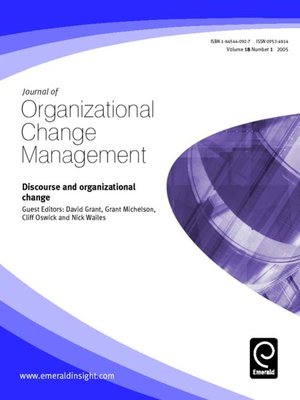cover image of Journal of Organizational Change Management, Volume 18, Issue 1